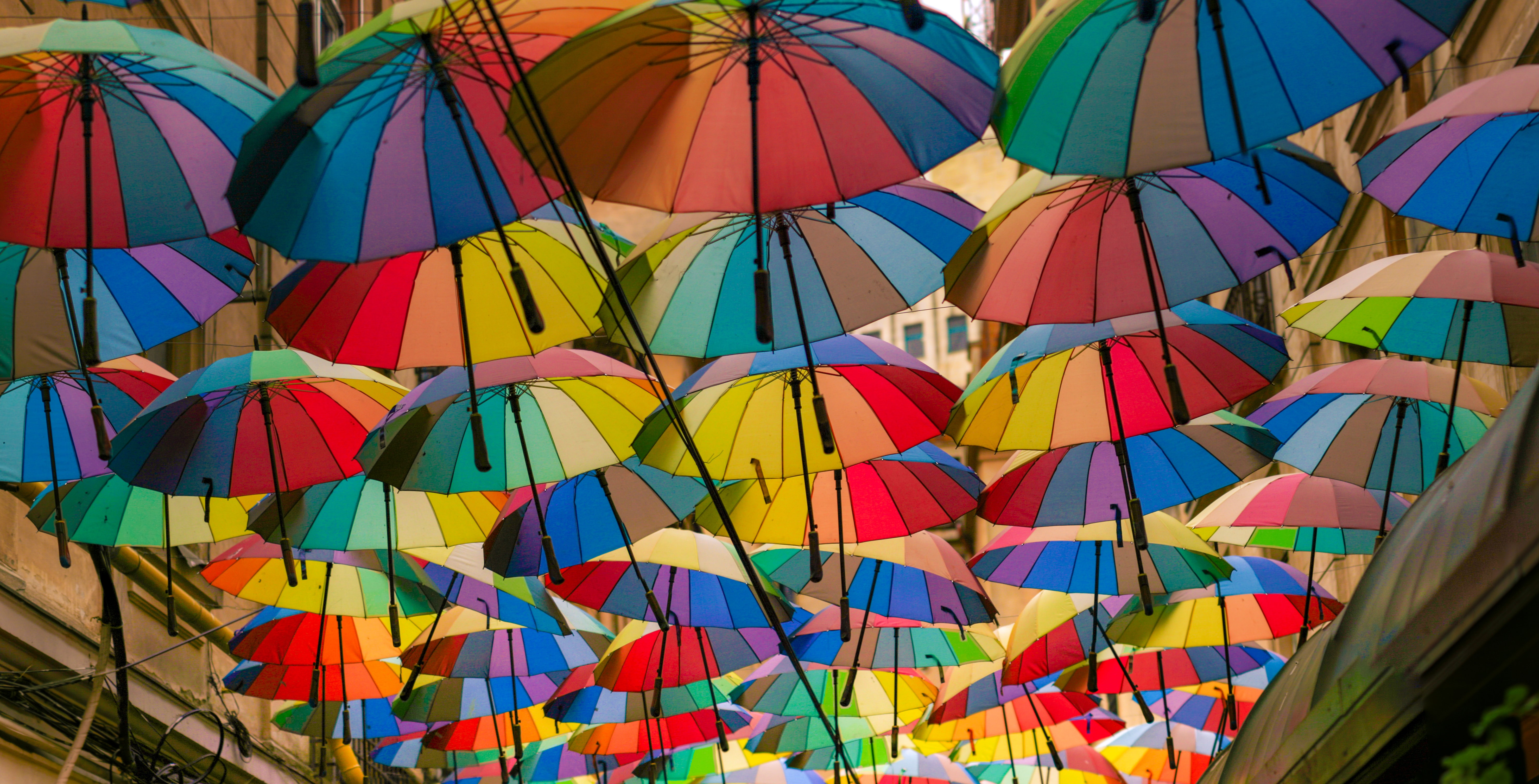 rainbow-colored-umbrellas